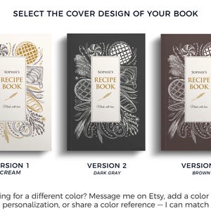 AI-free Personalized Recipe Journal: Custom Cookbook - 228 Recipe Pages. USA Quality Made Unique Blank Recipe Book image 4