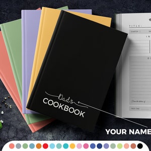Recipe Book, Blank Recipe Book, Wedding Gift Ideas, Gifts for Grandma, Personalized Gift, Custom Cookbook, Anniversary Gift, Gift for Wife