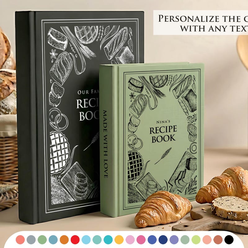 Personalized Recipe Book - Etsy