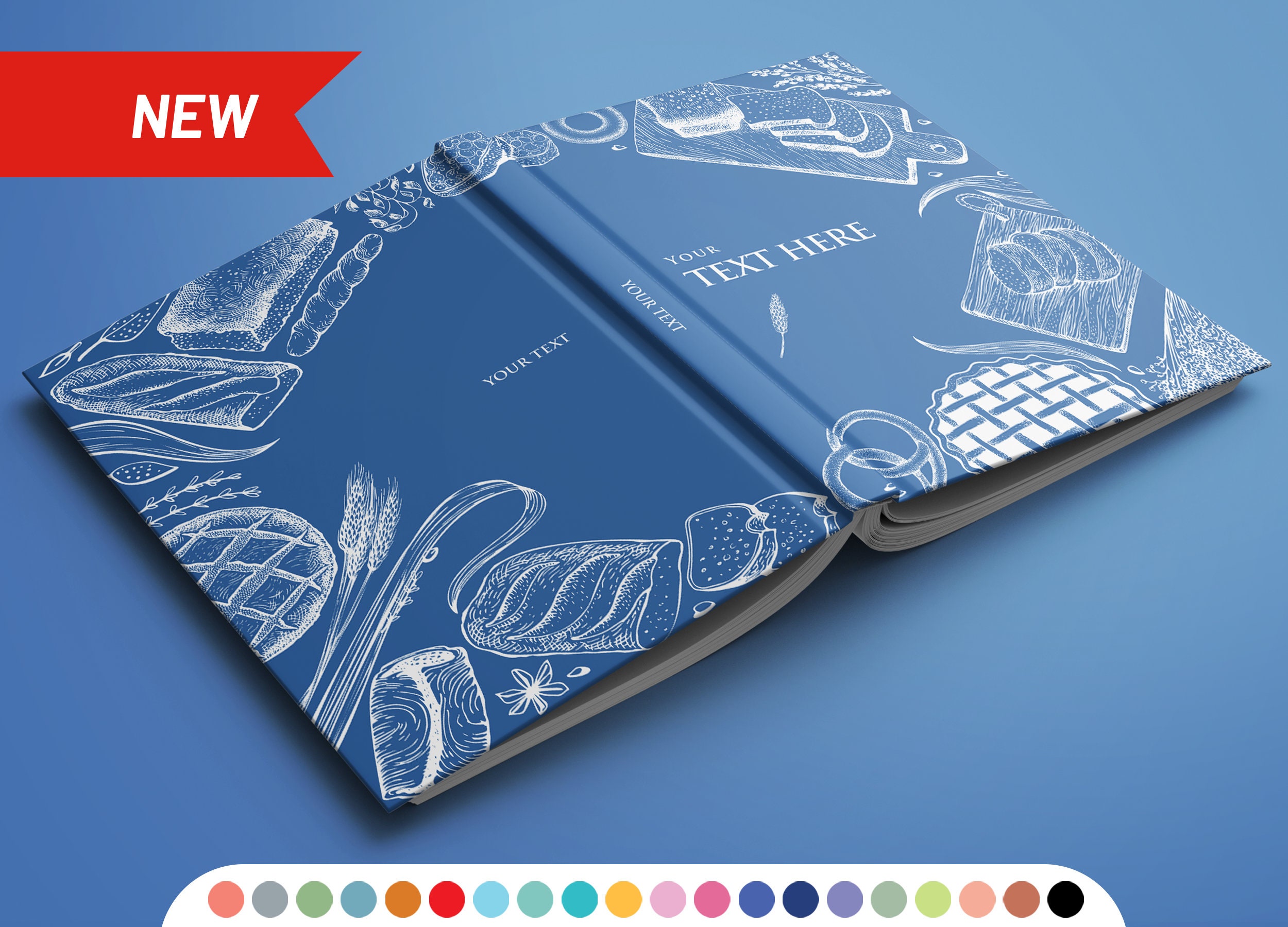 Personalized recipe book with measurement page. Write your own 228 recipes! Custom gift for birthday, gift for mom and dad. Anniversary gift