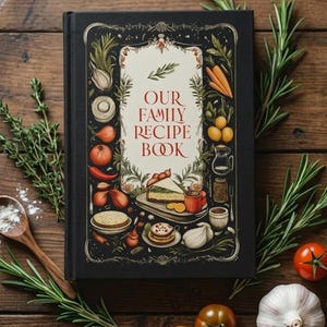 Personalized Recipe Journal: Family Recipe Book for 228+ recipes. Custom Blank Cookbook image 2