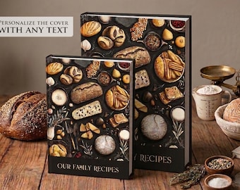 Personalized Recipe Journal: Custom Family Cookbook (Fits 114/228 Recipes)
