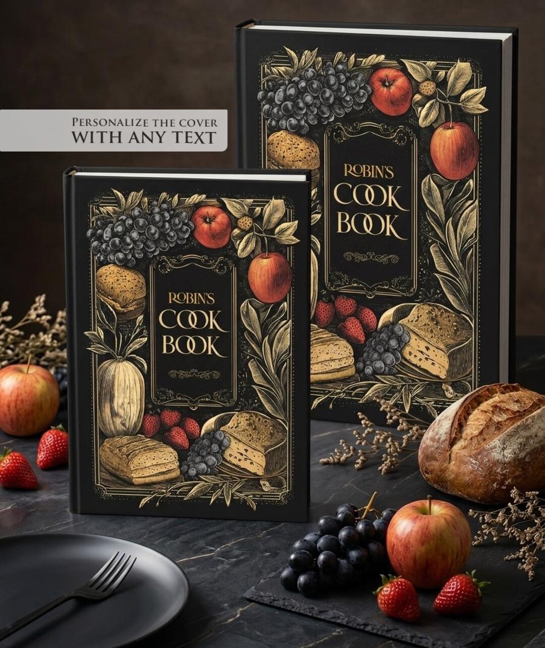 Personalized Family Recipe Book: Custom Recipe Journal - Fits 366 ...