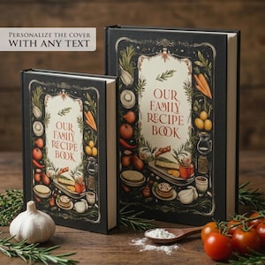 Personalized Recipe Journal: Family Recipe Book for 228+ recipes. Custom Blank Cookbook image 1