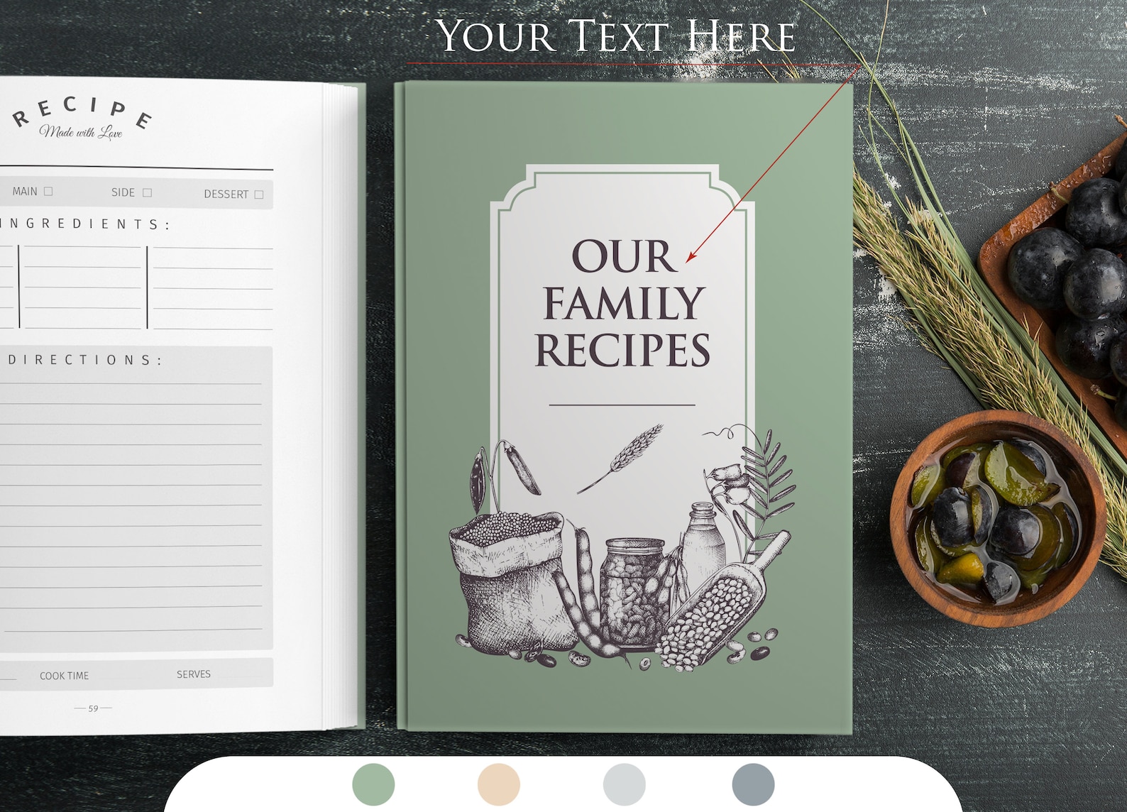 Personalized Recipe Book With Measurement Page. Write Your Own 228 ...