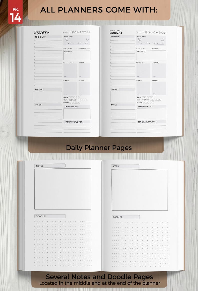 Personalized 2026-2027 Planner: Custom Agenda, Weekly Goals Journal imagen 14
