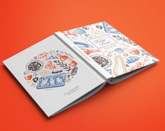 Personalized Recipe Book: Hardcover, Softcover, or Spiral Bound