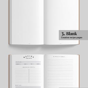 Personalized Recipe Journal: Family Recipe Book for 228+ recipes. Custom Blank Cookbook image 8
