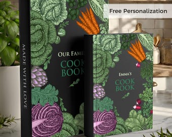 Personalized Recipe Book: Write Your Own 336 Recipes. Family keepsake gift