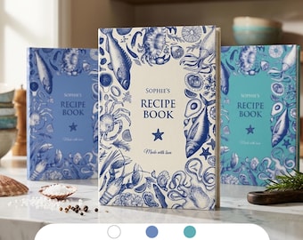 Personalized Recipe Journal - AI-free: Custom Cookbook, Blank Recipe Book - 400 Pages