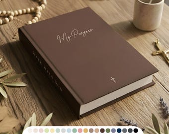Prayer Journal – Personalized 6 Month Undated Bible Study Journal, Daily Devotional Journal, Christian Reflection Notebook. Gift for Mom
