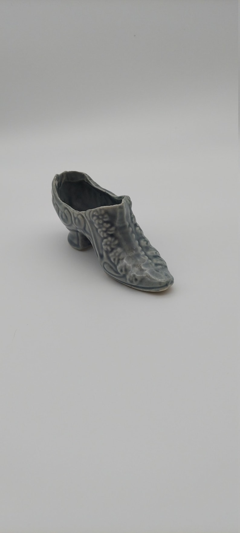 Planter Powder Room Accessory Small Vase Porcelain Shoe Figurine Shoe Collection Vinatge Ceramic Shoe Figurine
