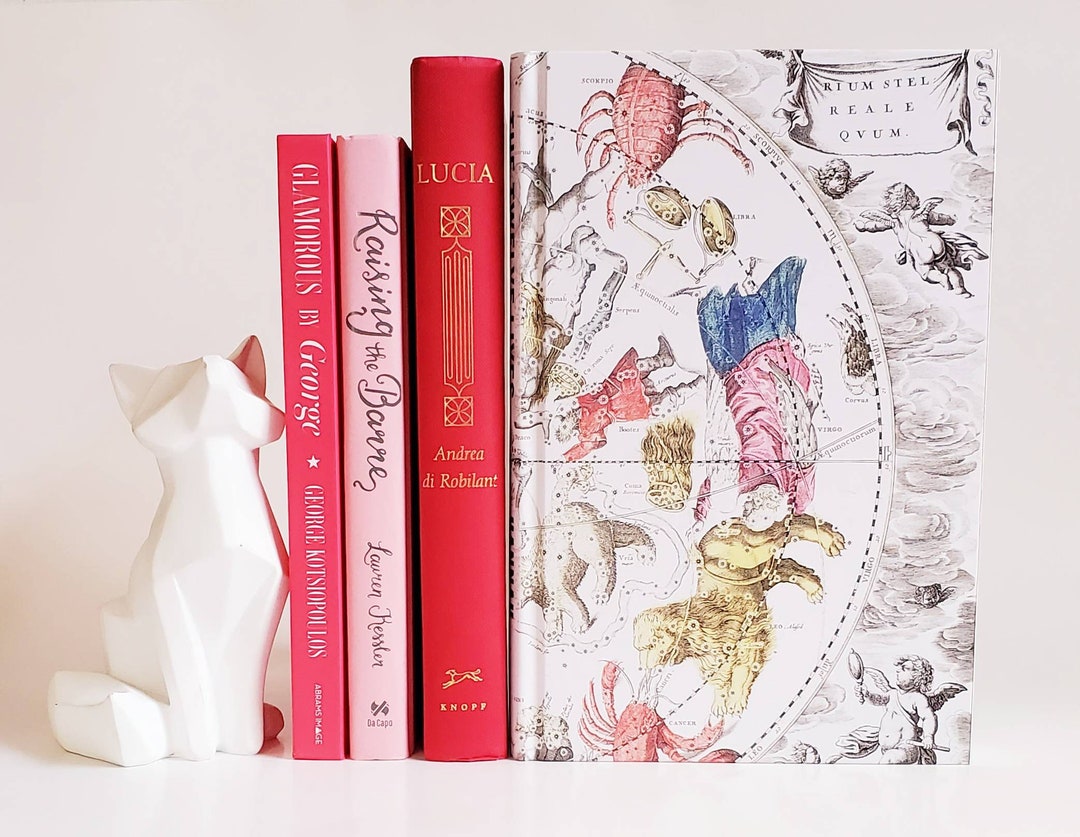 Pretty in Pink Book Decor Stack of Pink Books for Decorating Etsy