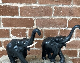 象の牙（木彫り）2個セット - Etsy 日本