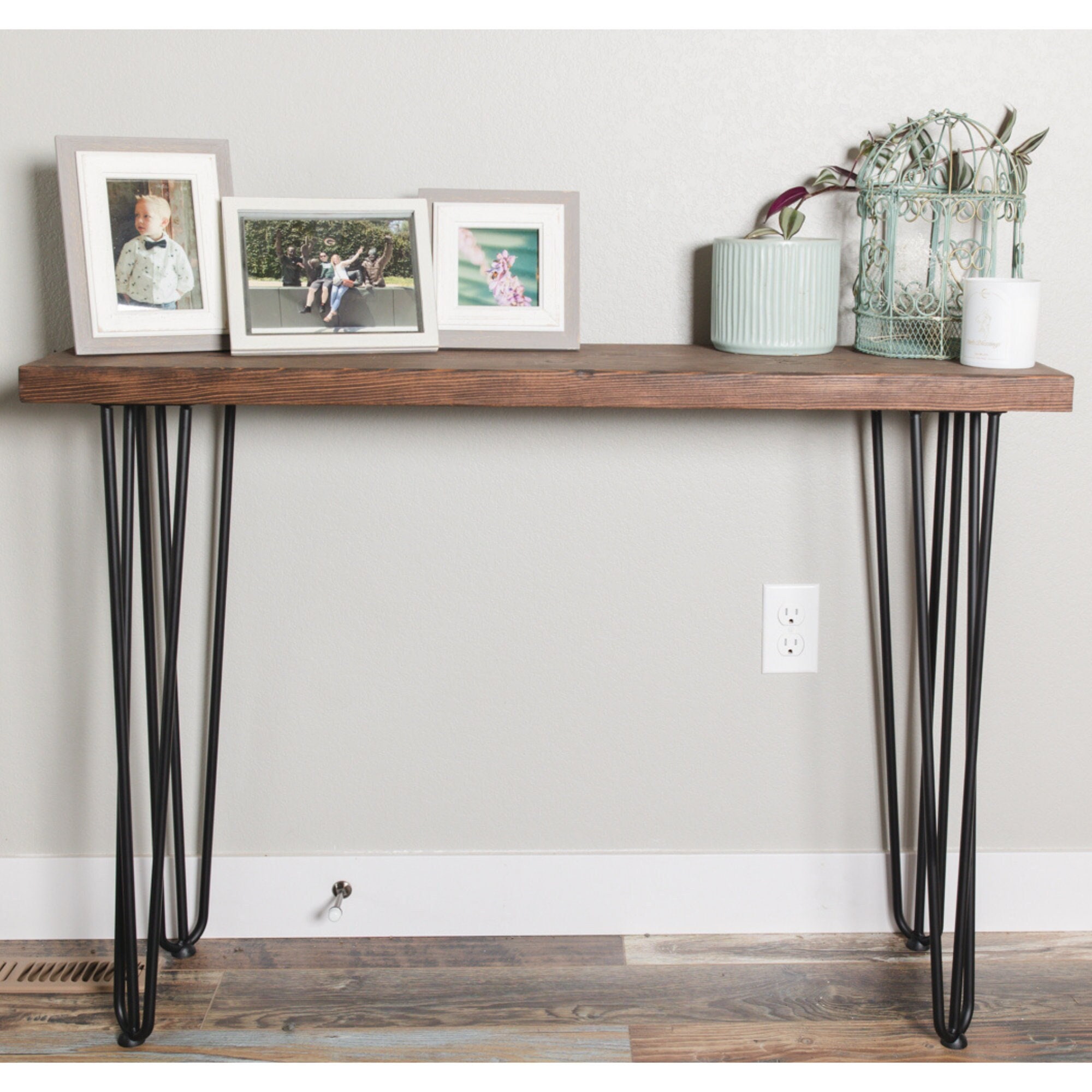 Entryway Table Console With Hairpin Legs Entryway Table Etsy