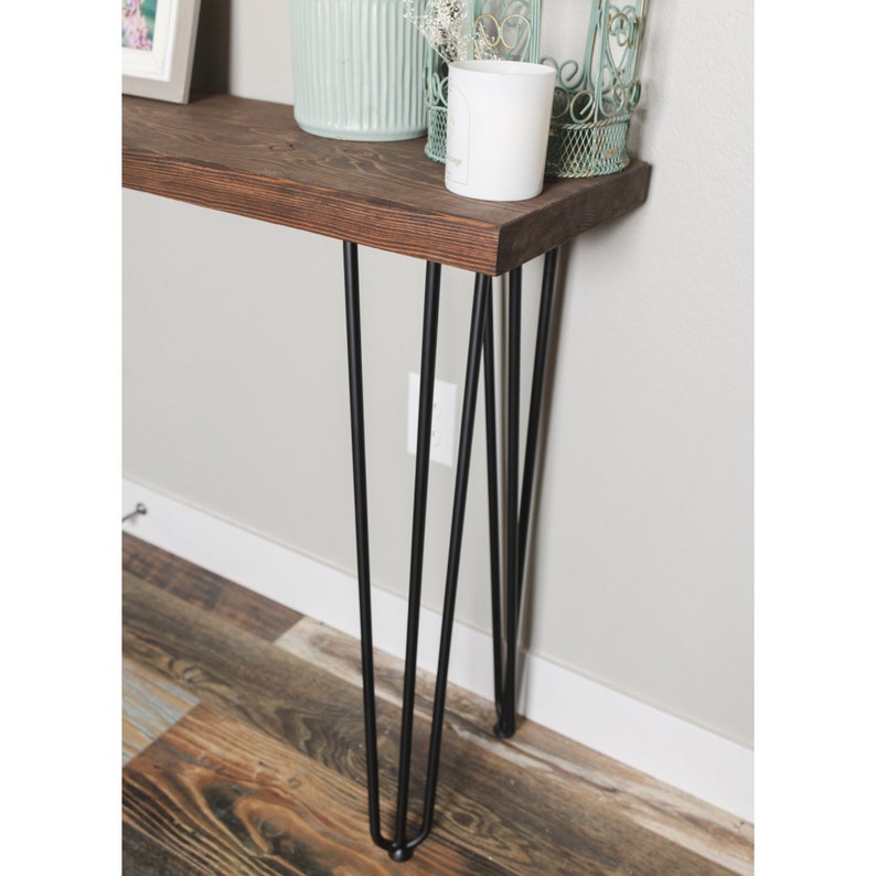 Entryway Table Console With Hairpin Legs Entryway Table Etsy