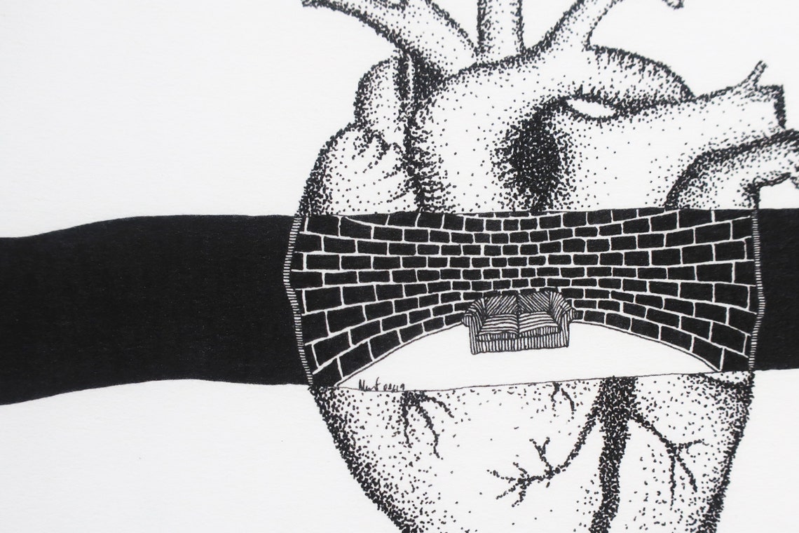 C'è un buco nel mio cuore A5 stampa Etsy