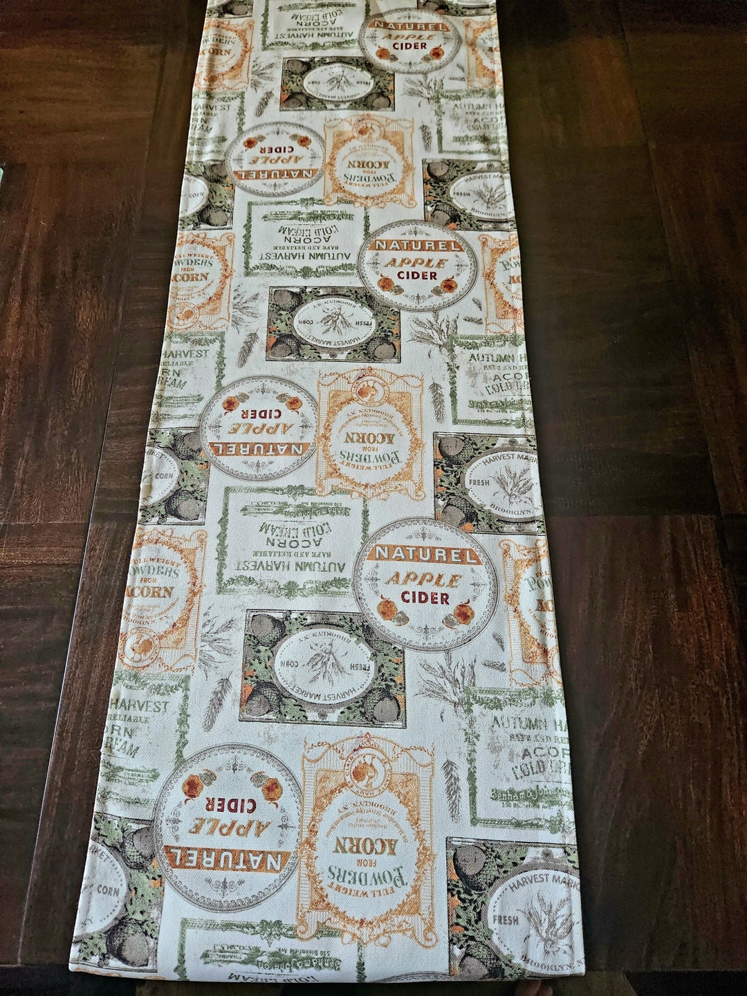 Farmhouse Table Runner Fall Table Decortable Linensautumn Table