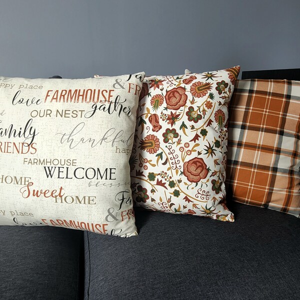 View of Farmhouse Fall Throw Pillows - Etsy