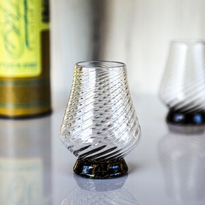 Hand Blown Whiskey Glass, Bourbon Tasting Glass, Gift for Him Glass, Groomsman gift for him, Gift for Dad