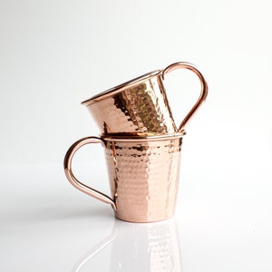 Handmade 100% Copper Moscow Mule Mug, Copper Mug, Hand Hammered Copper Mug, Copper Barware, Copper Cocktail, Copper Cup
