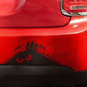 Peeking Monster Car Bumper Truck Window Decal Sticker Car Accessories Vehicle Decor New Car Gifts