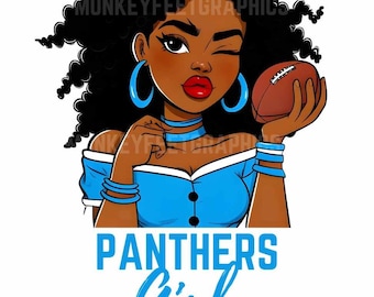 Descarga digital: diseño de Carolina del Norte, chica de fútbol de Panthers, PNG, clipart