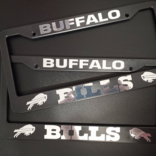 Buffalo Bills License Plate Frame Custom Made of Chrome Etsy