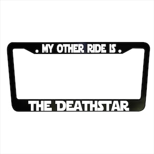 Deathstar registreringsskyltsram - "Min andra bil" bildekor