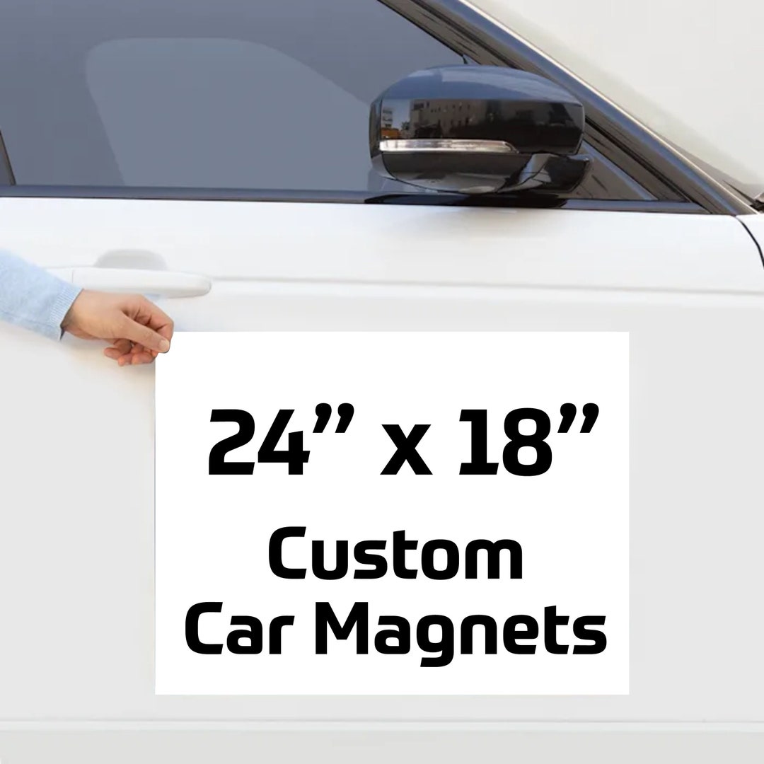 Custom Vehicle Magnet, Business Car Advertising Sign (24 X 18