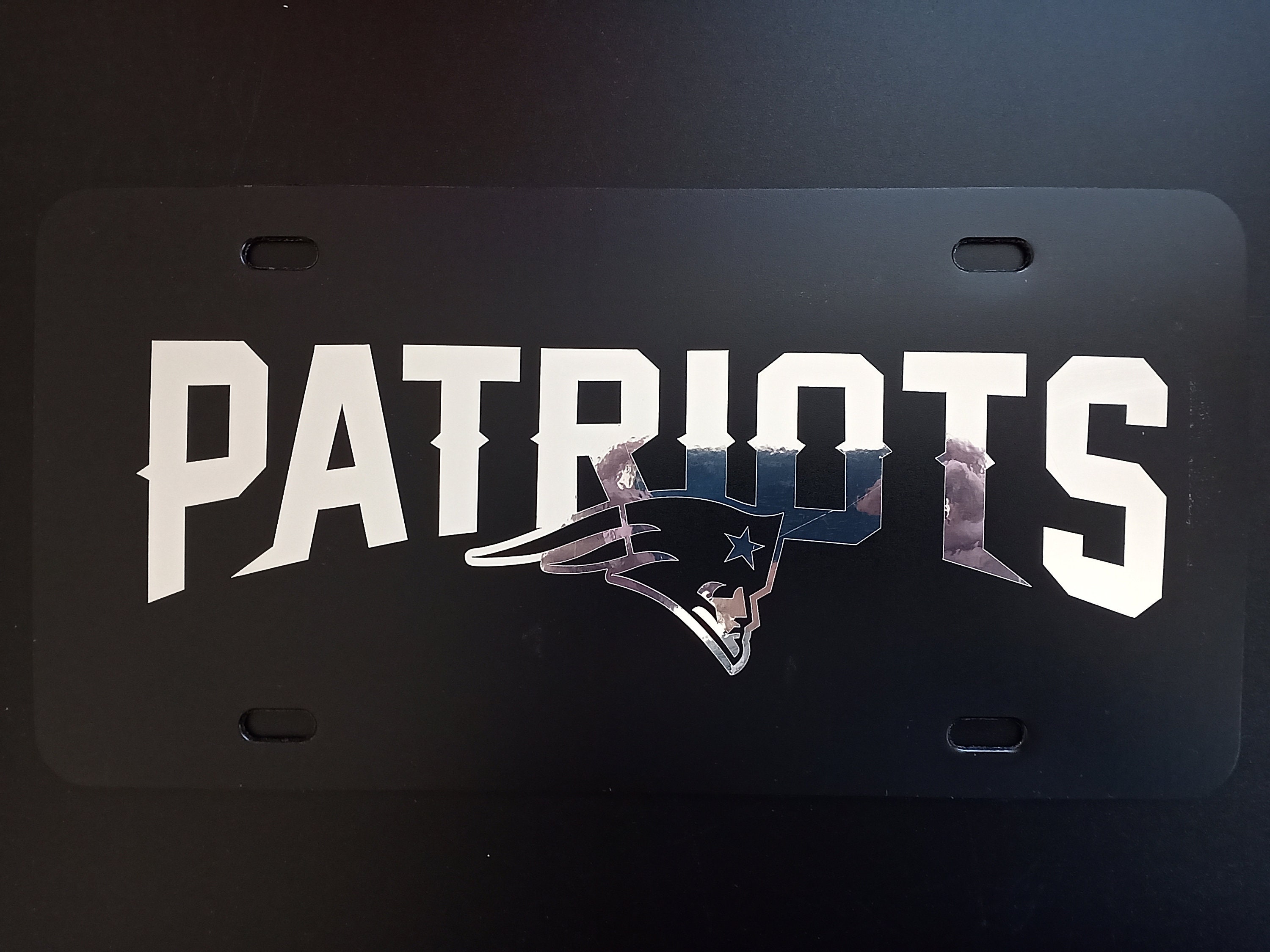 New England Patriots Plastic Custom License Plate Truck Car Etsy