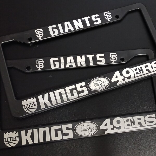 Giants and 49ers License Plate Cover Etsy