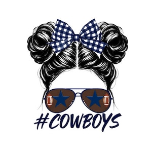 Digital Download Cowboys Girl Football Dallas Design PNG, JPG Clipart