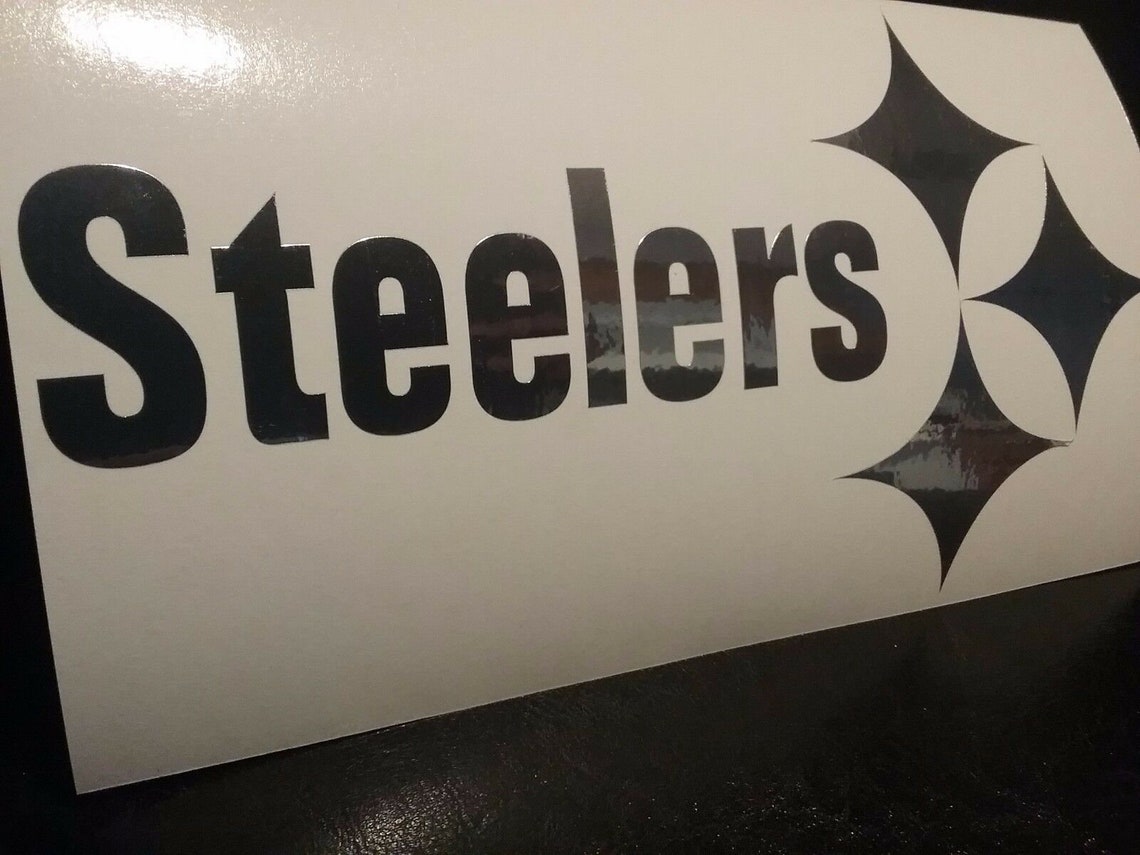 Pittsburgh Steelers Chrome Vinyl Car Truck Decal Window Etsy