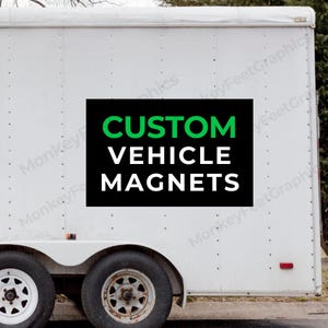 Set of 2 - Custom Vehicle Magnet for Business Advertising, Car Door Sign, Business Magnet, Personalized Vehicle Signage, Truck, Van, Trailer