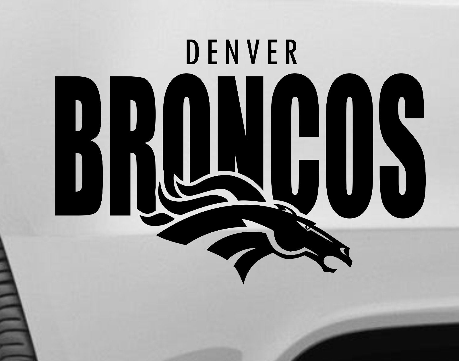Denver Broncos 15 Vinyl Car Truck Decal Window Sticker Etsy