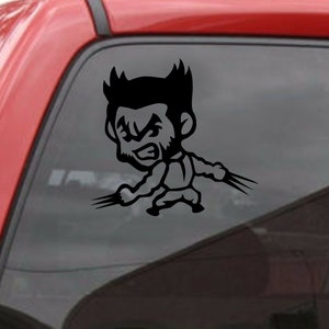 Wolverine Comic Vinyl Decal, Car Vinyl Sticker, Outdoor High-Quality Decals, Window Stickers, Wall Decals, Car Accessories, Vehicle Decor