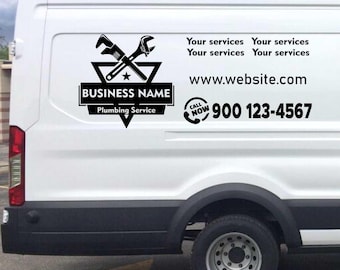 Decalcomanie Business Adesivi Personalizzati Per Furgoni - Grafica Vinile XL, Fai Da Te, Per Business O Decorazione Decorazioni Auto Vinile - Foto 4