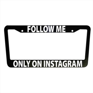 Följ mig på IG Registreringsskyltram, Rolig bildekor