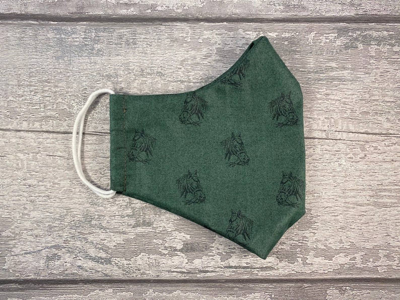 Mens Patterned Face Mask Uk 100 Cotton Double Layered Etsy