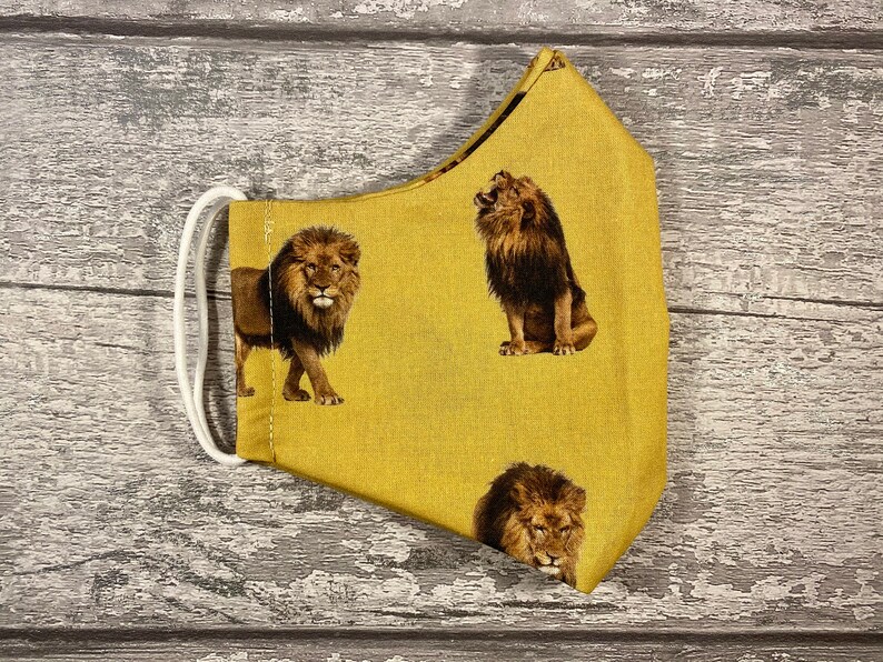 Mens Patterned Face Mask Uk 100 Cotton Double Layered Etsy