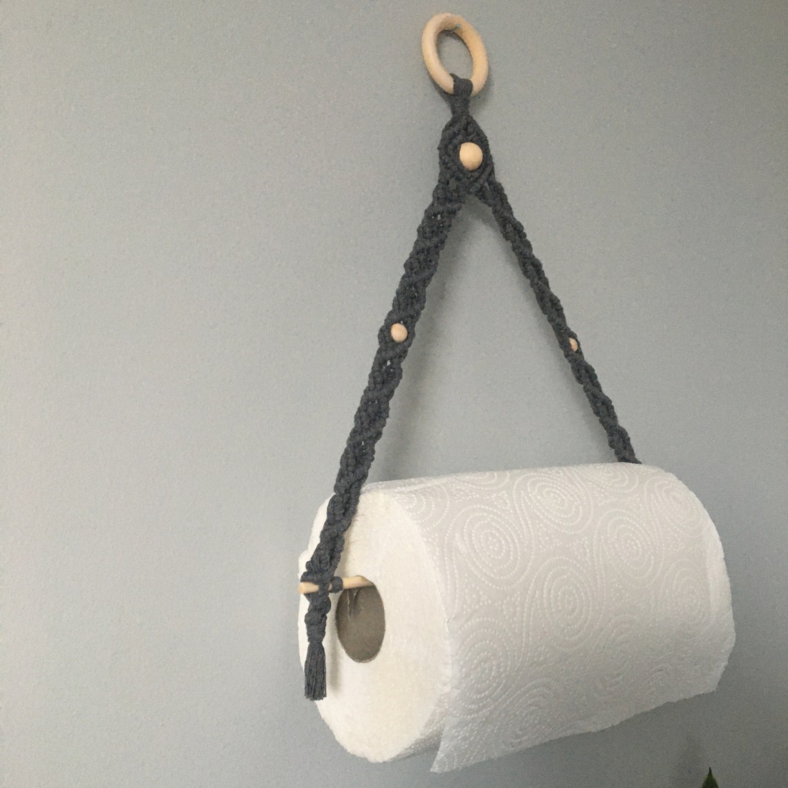 Macrame Kitchen Roll Holder Paper Towel Holder Etsy