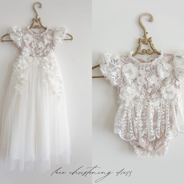 Vestido de bautizo, vestido de bautismo, traje de bautismo, vestido de bautizo para niña, vestido de bautismo para niña