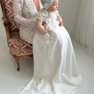Christening dress, baptism dress, baptism gown, lace christening dress, baptism dress for baby girl, heirloom christening gown, baptism set