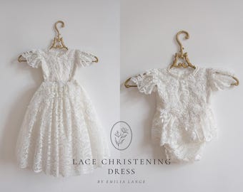 Christening dress, Tulle christening gown, christening gown, baptism dress, baptism gown, lace dress