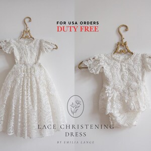Christening dress, Tulle christening gown, christening gown, baptism dress, baptism gown, lace dress