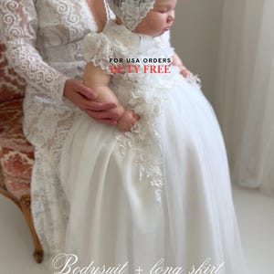 Christening dress, Baptism dress, baptism gown, christening gown, christening dress for baby girl, baby girl baptism dress
