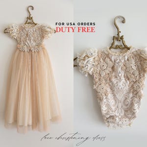 Christening tulle dress, christening lace gown, baptism dress, baptism gown, lace baby dress