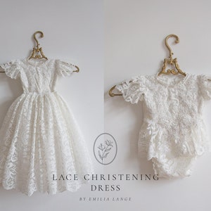 Christening dress, Tulle christening gown, christening gown, baptism dress, baptism gown, lace dress