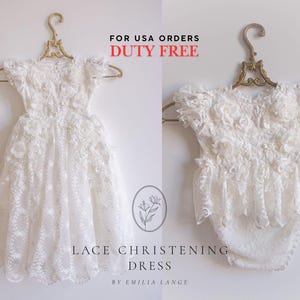 Christening dress, Tulle christening gown, christening gown, baptism dress, baptism gown, lace dress, christening shoes, taufkleid, babytauf